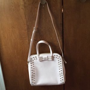 Kate Spade light pink jeweled bowling bag type bag